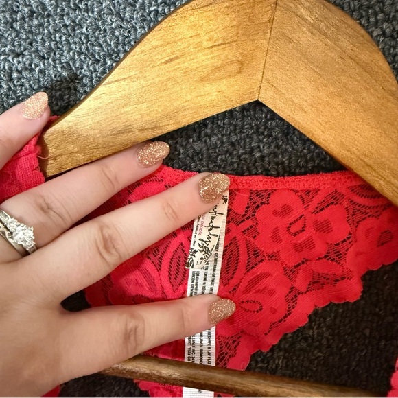 Free People Hot Pink Lace Bralette, Womens Small - Picture 4 of 5